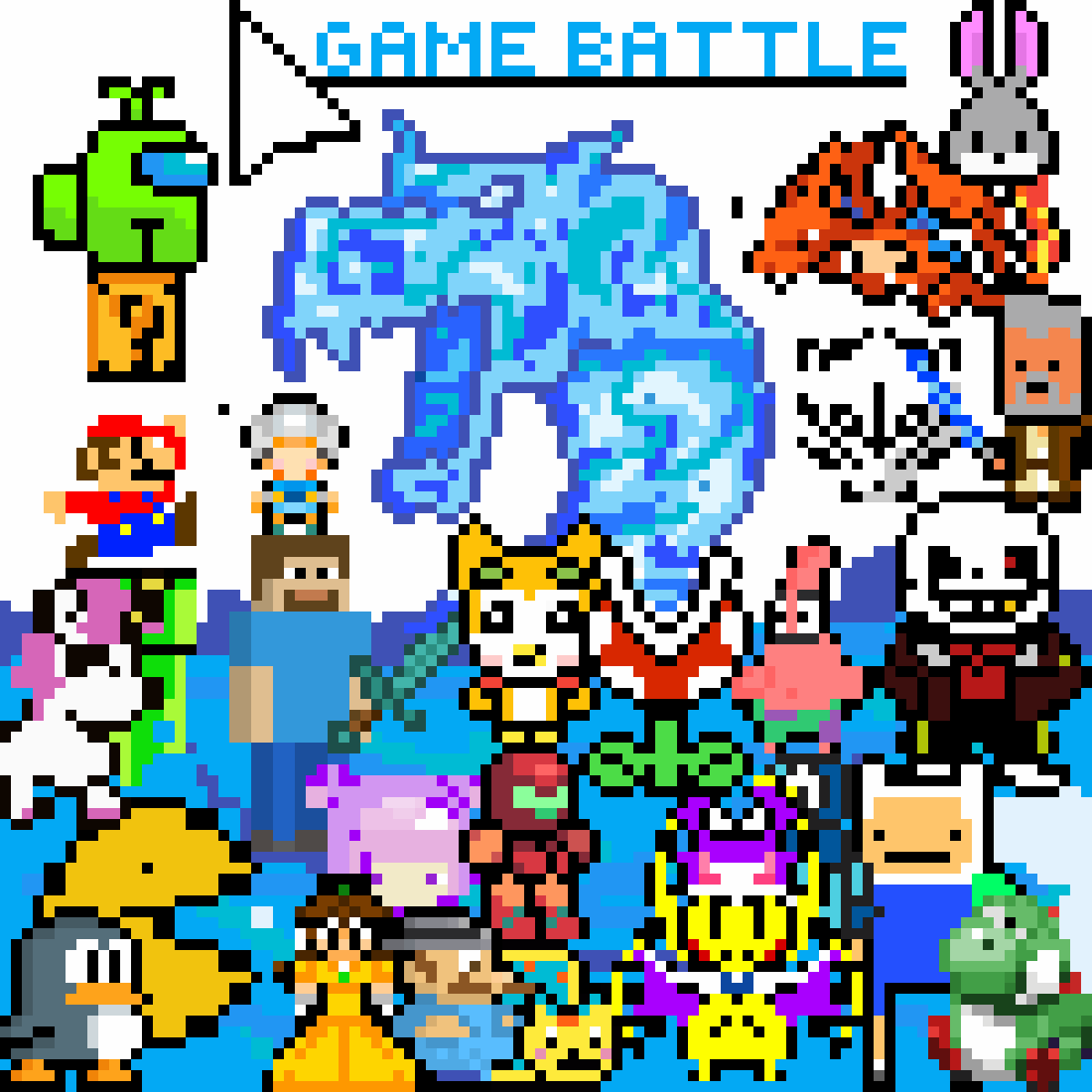 Editing dragon epic battle - Free online pixel art drawing tool - Pixilart