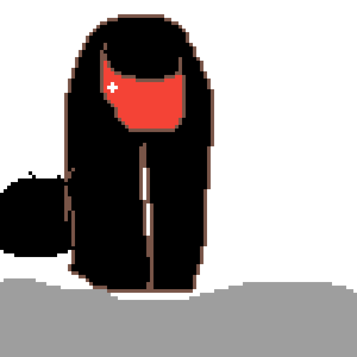 Pixilart Black imposter by Thecuteartist