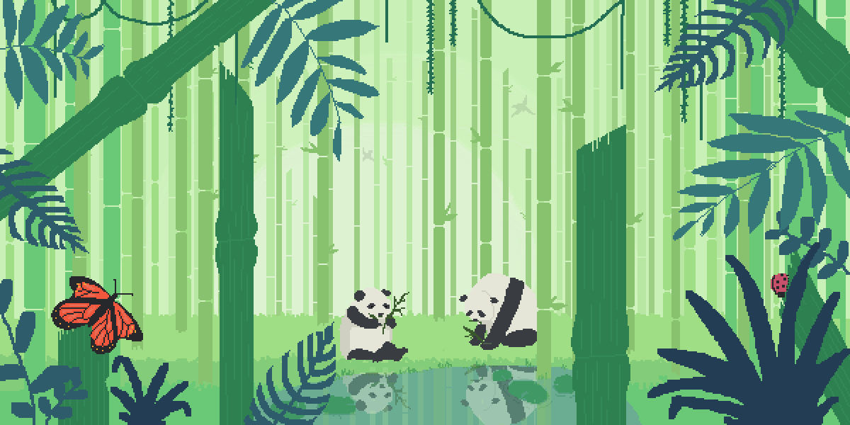 Pixilart - Bamboo Forest by Marcie
