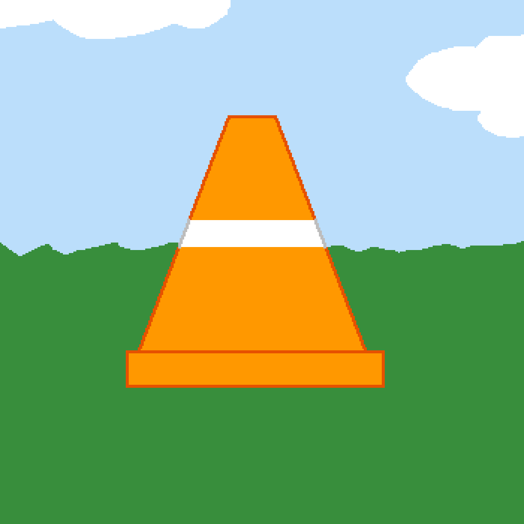 Pixilart Traffic cone by WolfyLoveZARTZ