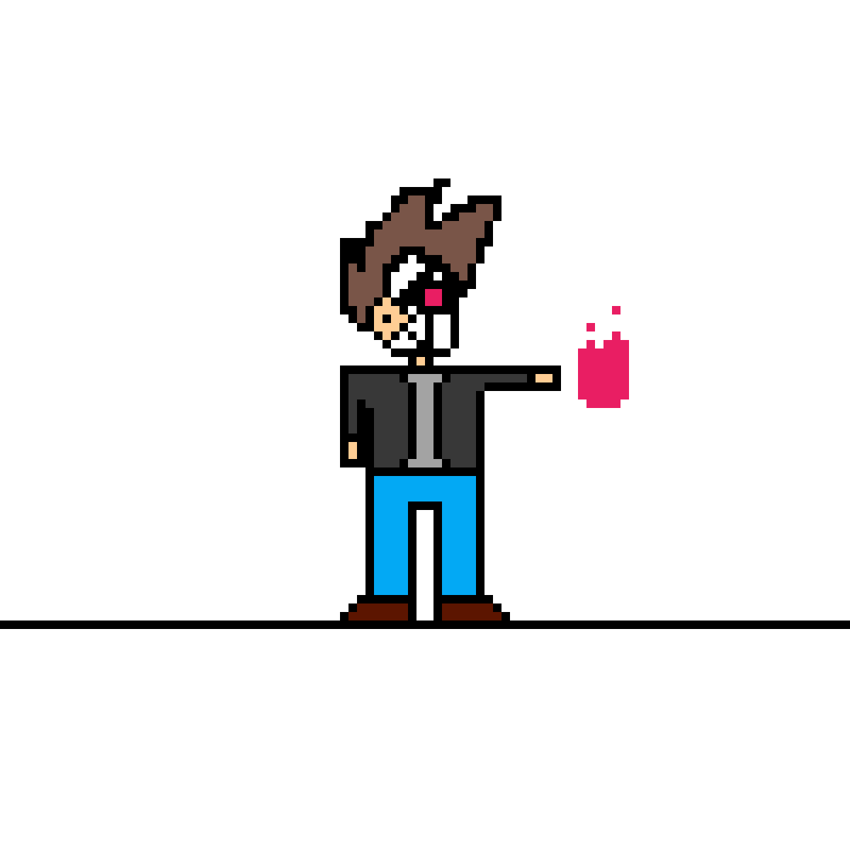 Pixilart Art attack sprite by Llamawithascarf