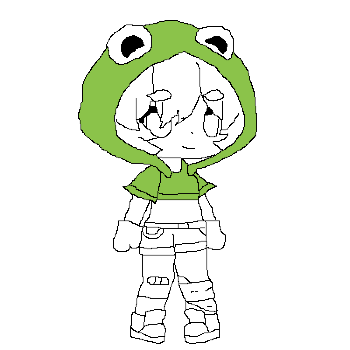 Pixilart Frog Gacha Base by GachaBases