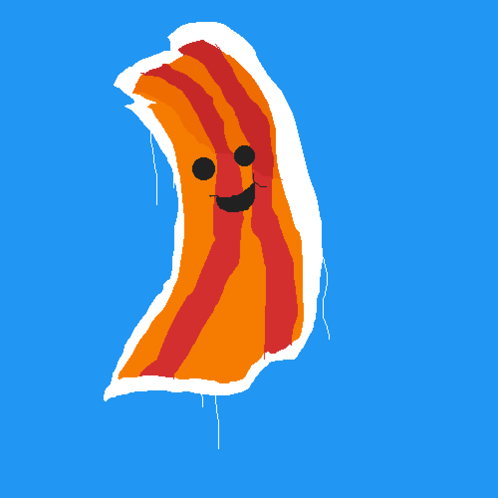 Pixilart Bacon guy RETURNS! by ColoriDivini