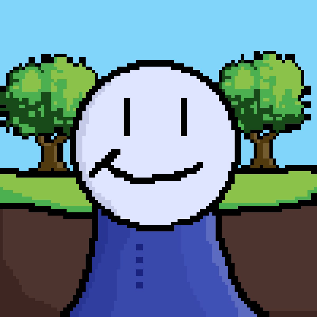 Pixilart - blue man by SuperCislo