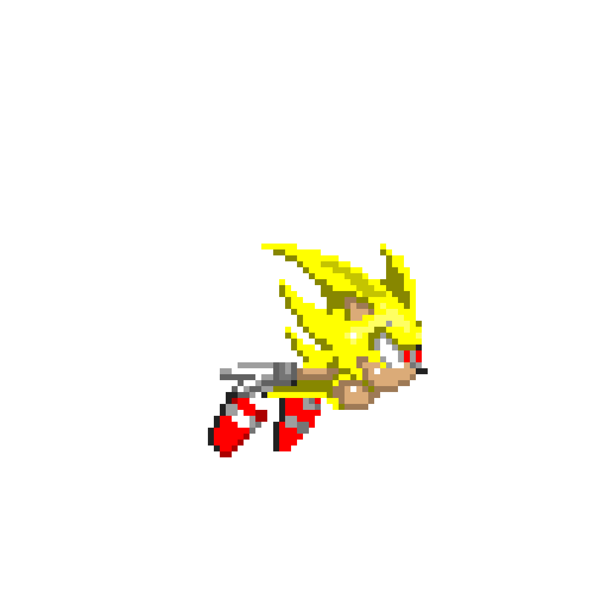 Pixilart - super sonic by Dark-one