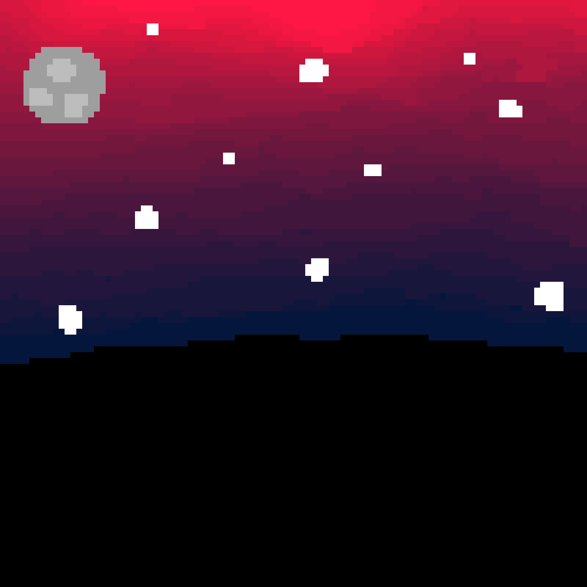Pixilart Night sky by jaxtheartist1
