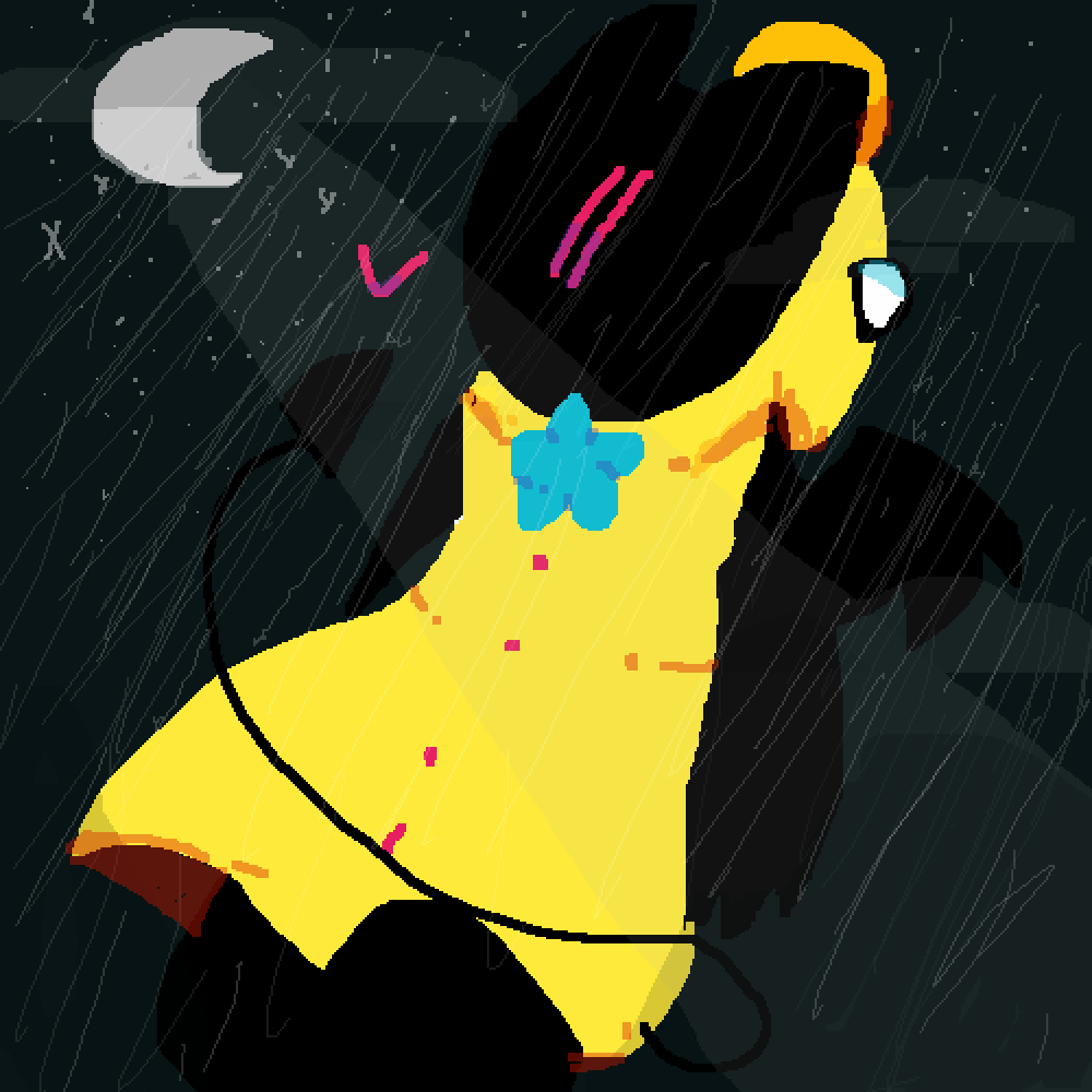 Pixilart Cat Demon In a Duck Raincoat by ringobingo