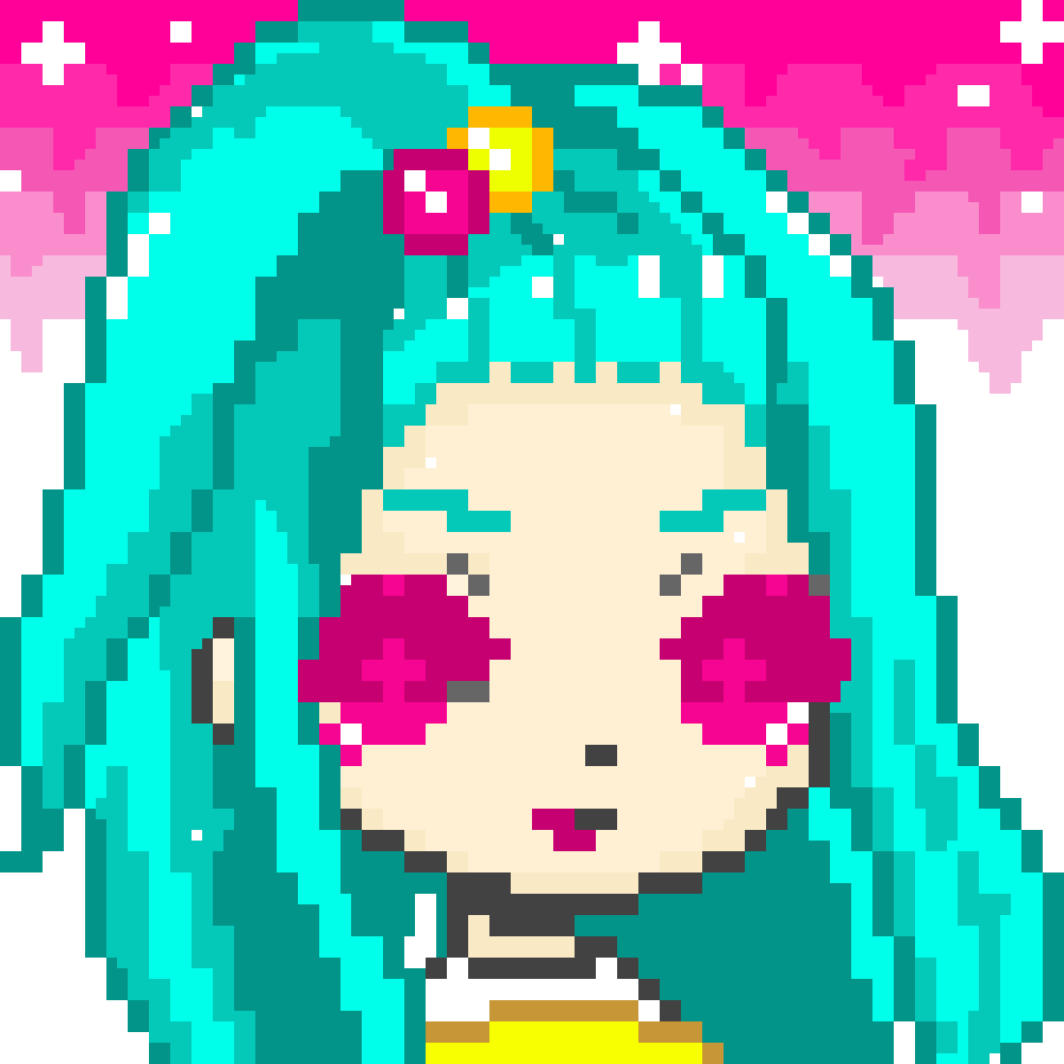 Pixilart ANOTHER pixel anime girl by Kirishark2206