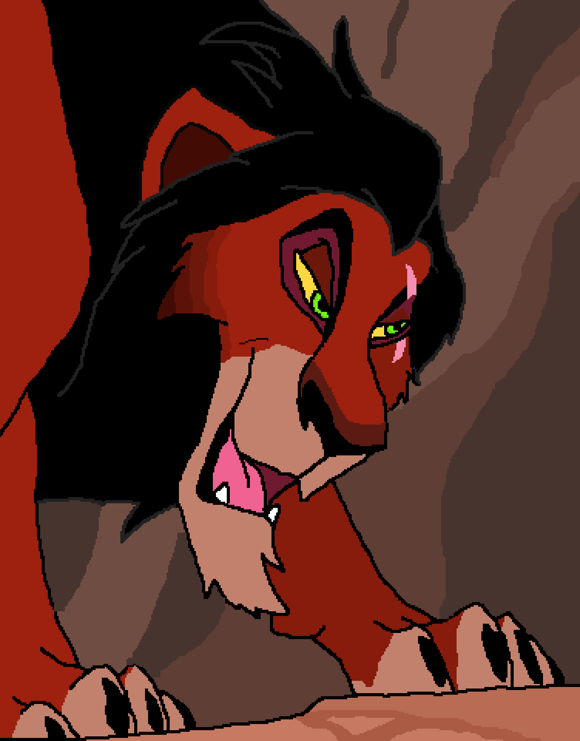 Pixilart - Scar from lion king by Zach-Suazo, image size:1128x1440