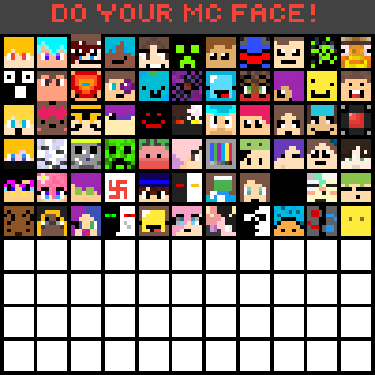 Pixilart - DO YOUR MC FACE by BobbyBanana