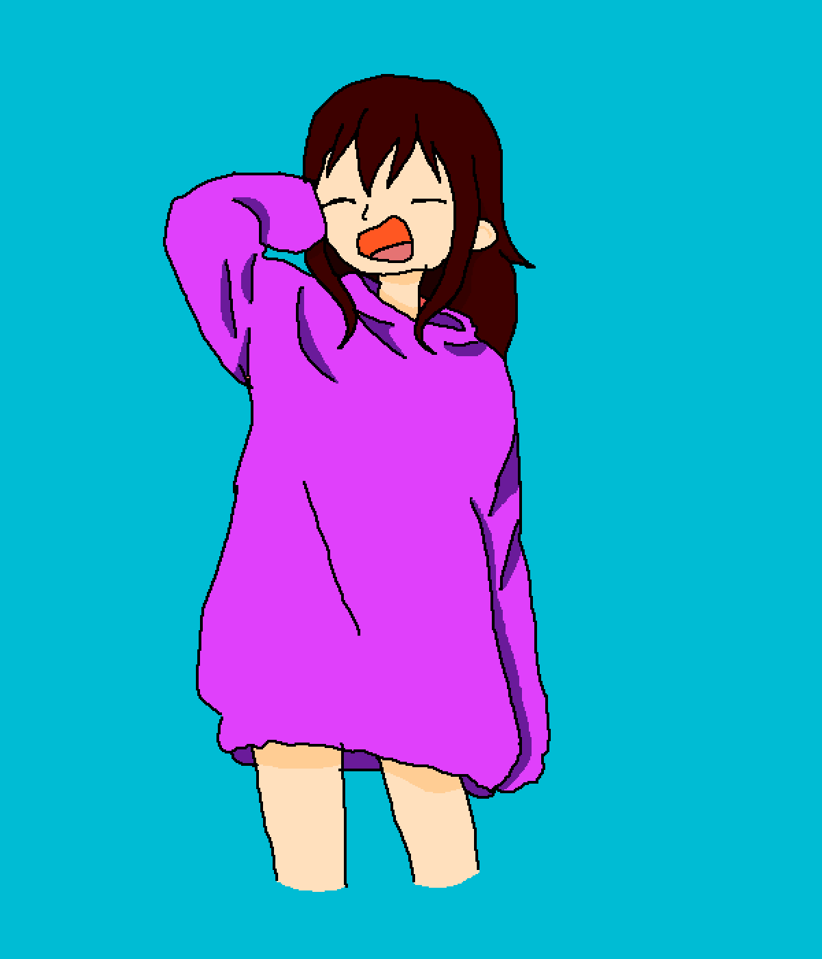 Pixilart - yawning by probablyleslie