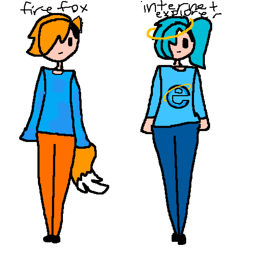 fire fox and internet explorer  by cats4life