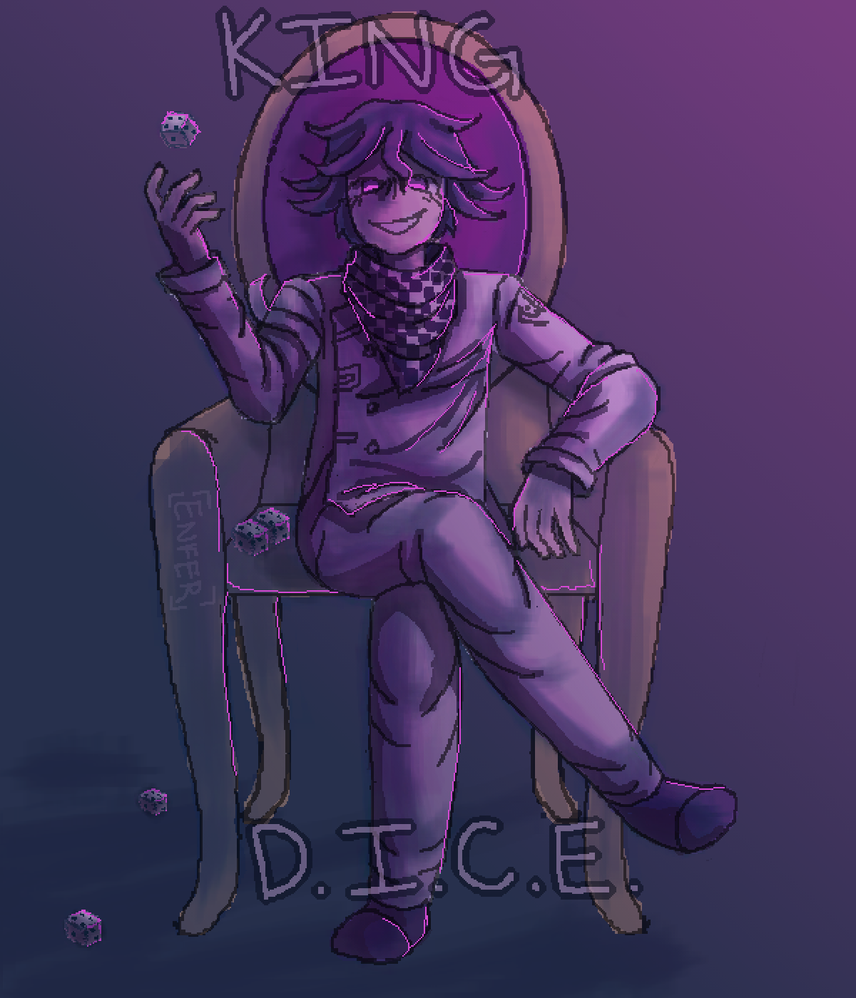 Pixilart King Dice REDRAW by Enfer