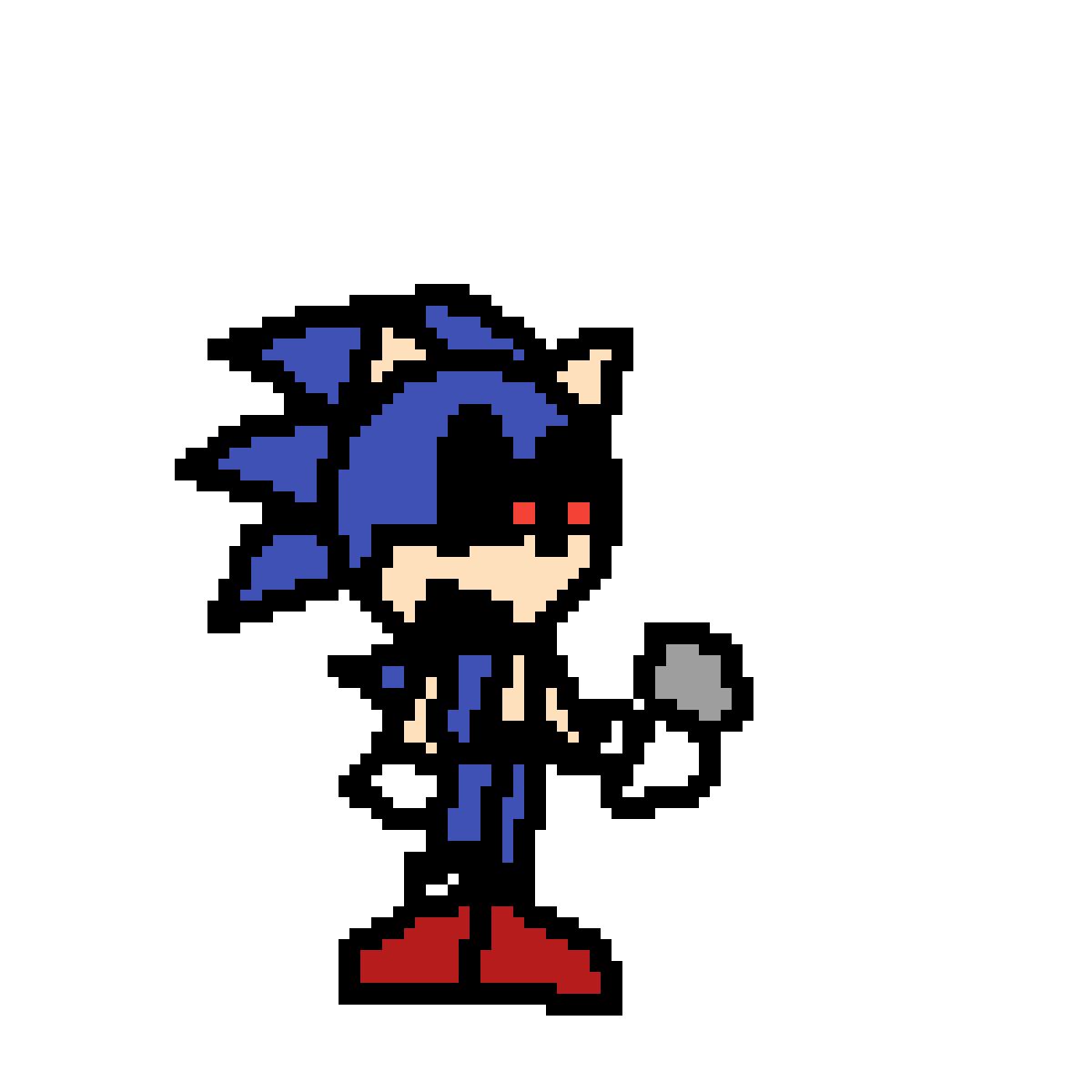 Pixilart sonic exe fnf but bad by rafastudios2024