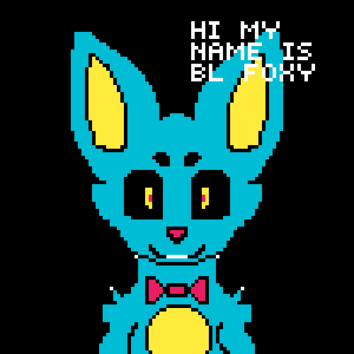 blue blacklight foxy