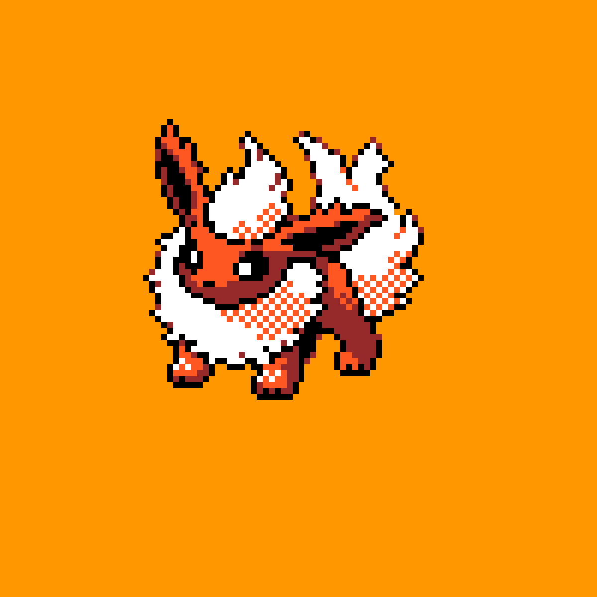Pixel Art Flareon What s Your Favorite Eeveelution Or Do You Prefer