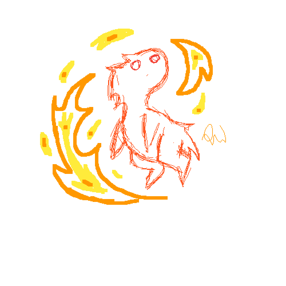 Pixilart - Fire Beta Arceus by ZoranaDraws