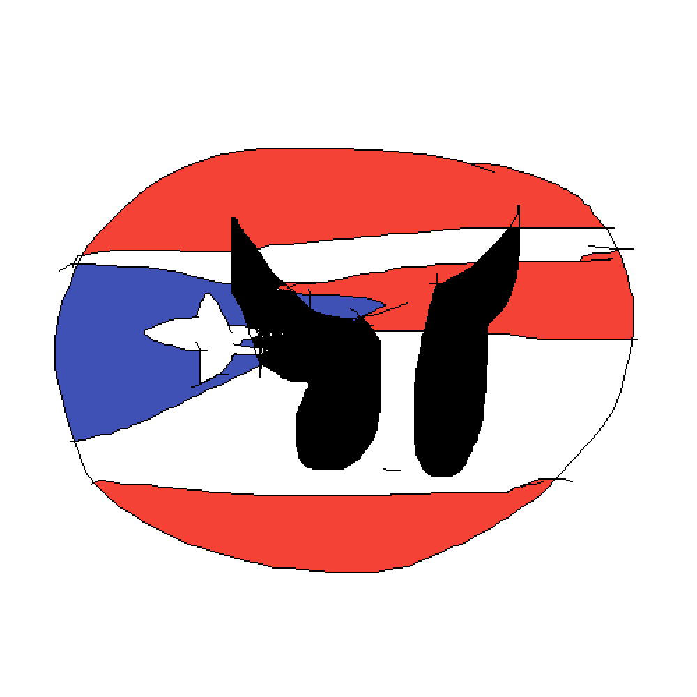Pixilart Puerto Rico Ball by CringeLord