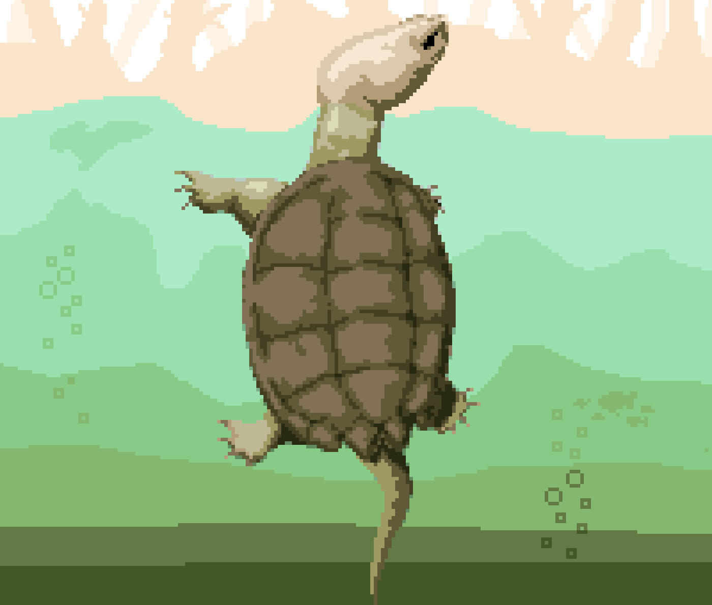 Pixilart - Snapping Turtle by Rattlez