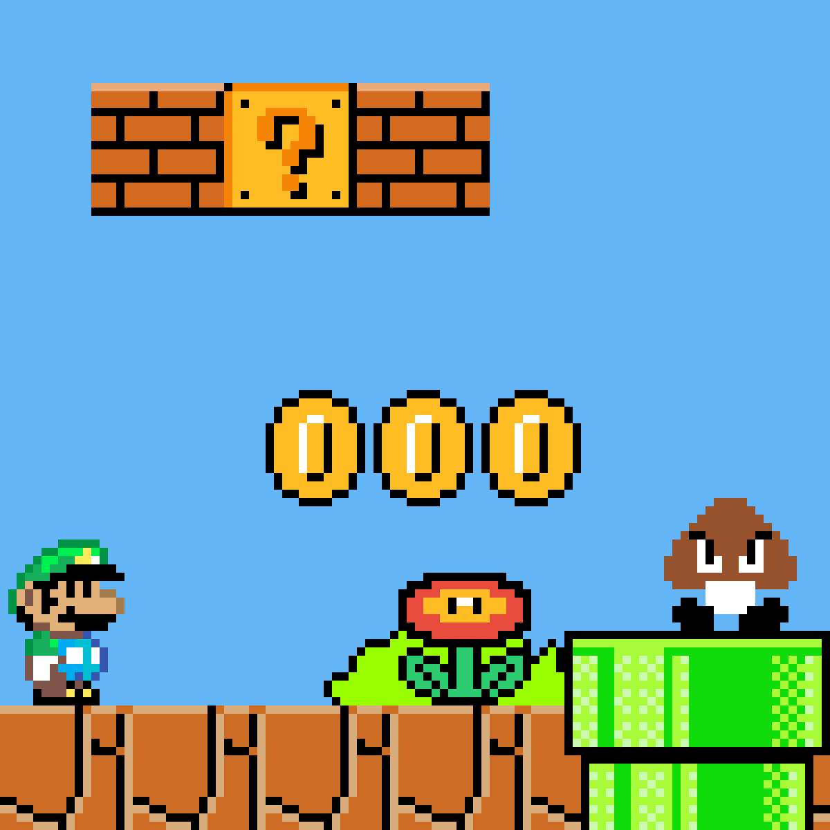 pixilart super luigi maker