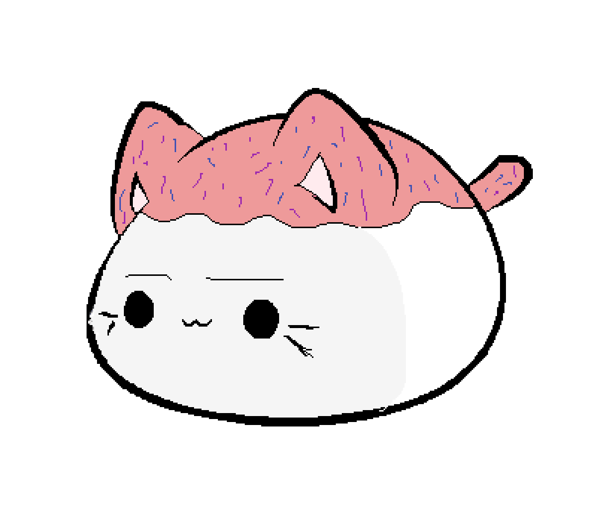 Pixilart cupcake cat by DJsquishy