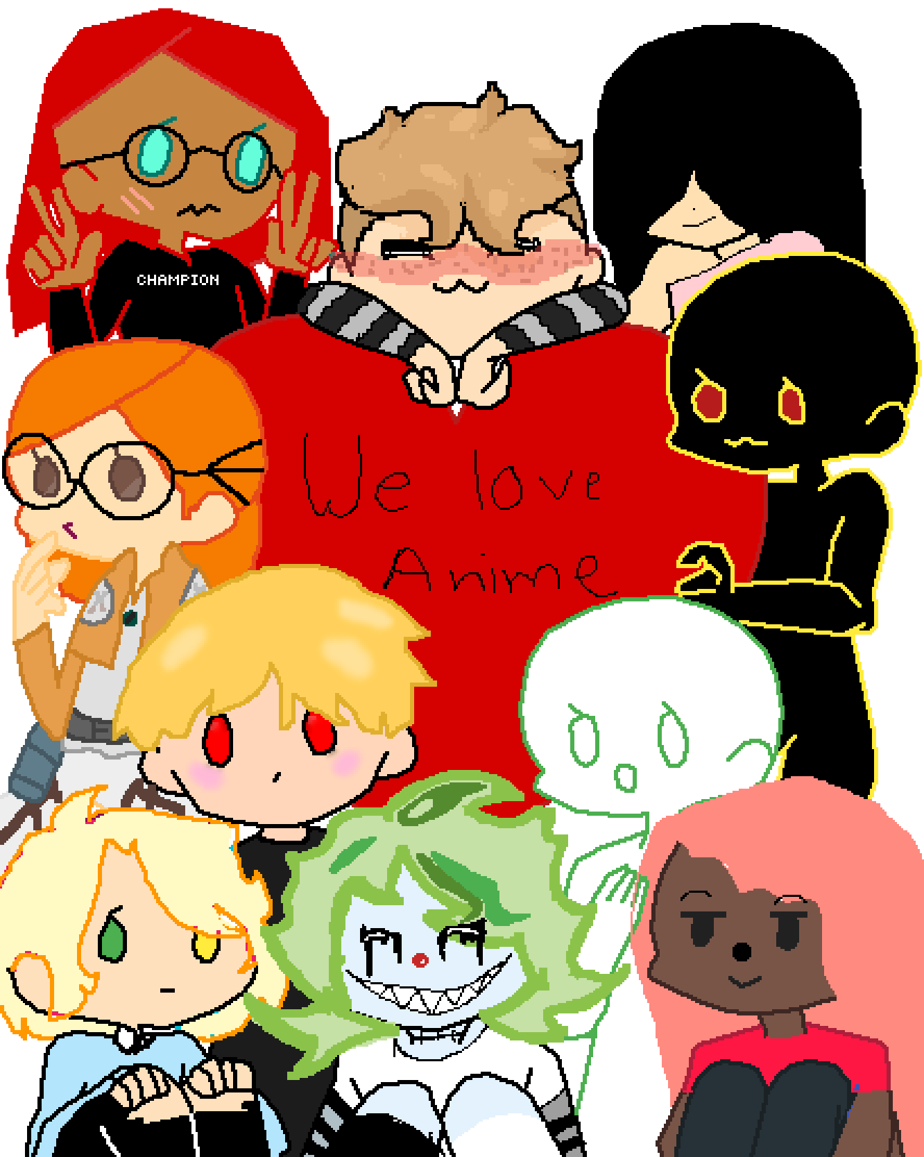 Pixilart - aNiME sQuAD by AshTheSewerRhat