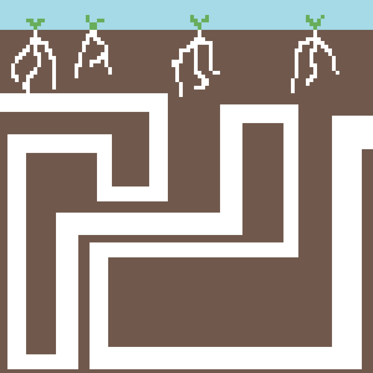 Pixilart Underground tunnel by AetheticArtist