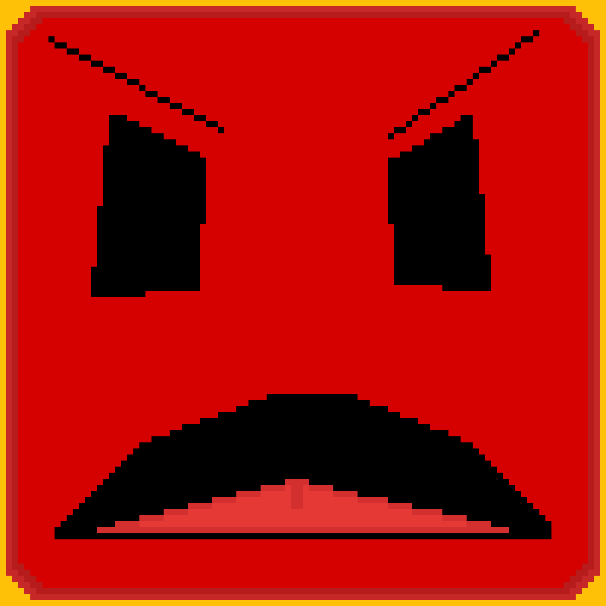 Pixilart - angry face by vendoses