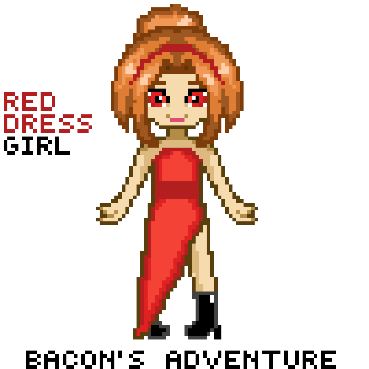 Pixilart - Red Dress Girl for Kavra "bacon's adventure" by Anonymous Pixilart - Red Dress Girl for Kavra "bacon's adventure" by Anonymous