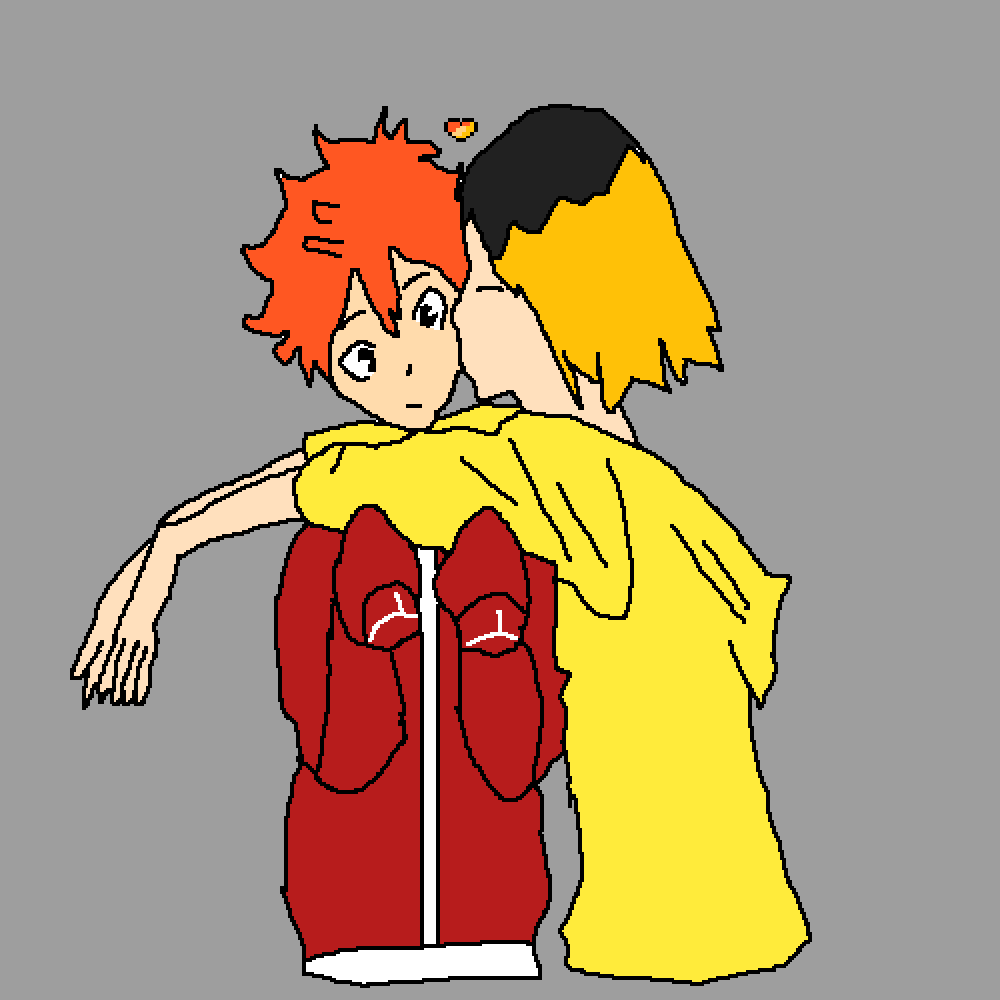 Pixilart - kenma x hinata by Raptorhuman