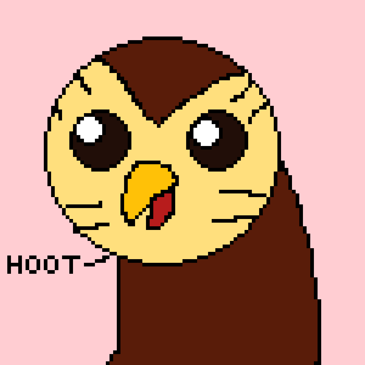 Pixilart - hoot hoot by LUMITY-SIMP