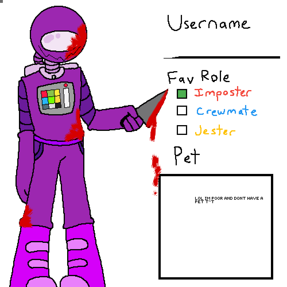 Pixilart - Among us by Thelittlepuppet