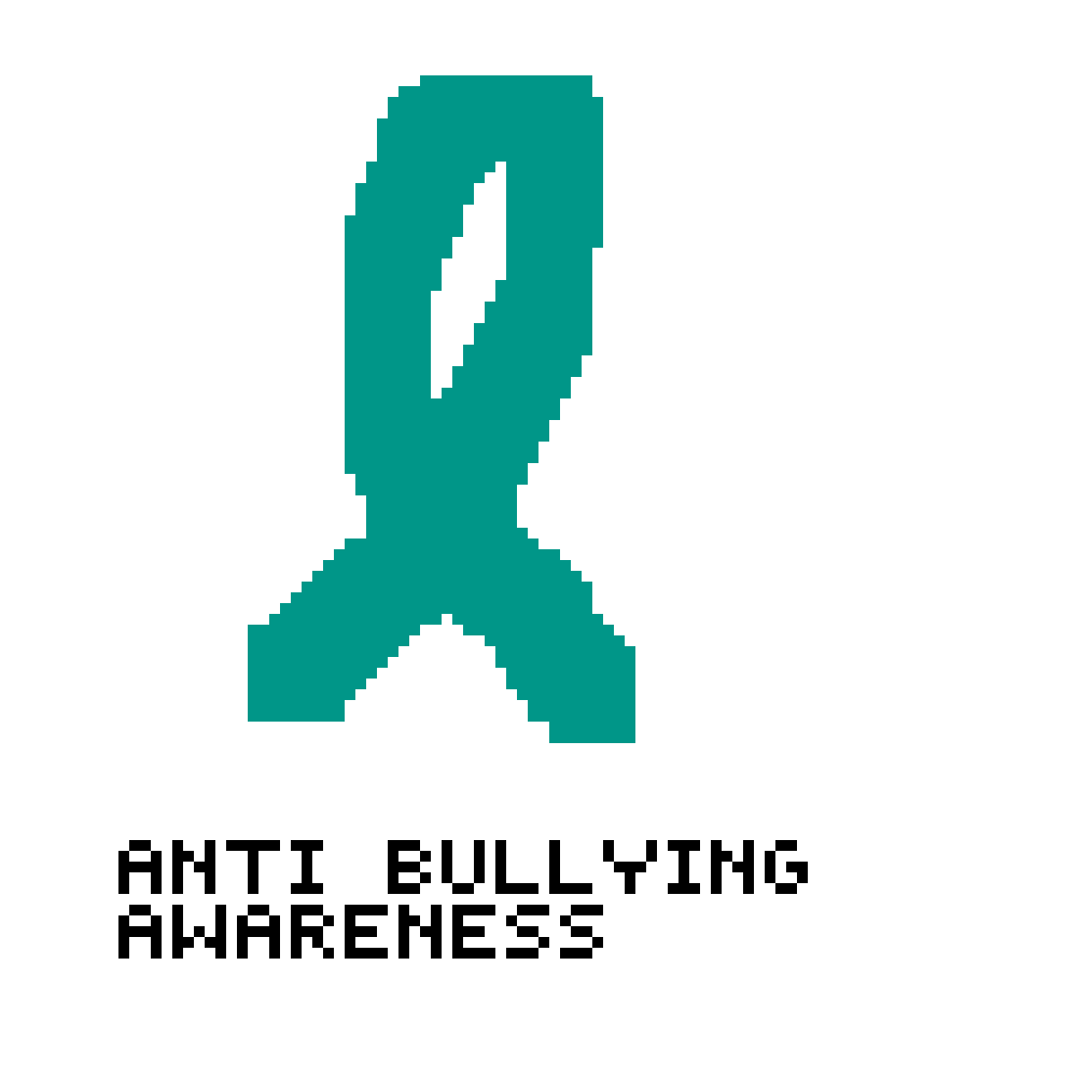 Pixilart Anti Bullying Awareness Ribbon By Septicartist Anti Bullying Awareness Ribbon
