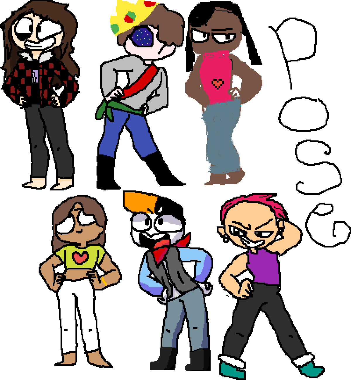 Editing collab pose - Free online pixel art drawing tool - Pixilart