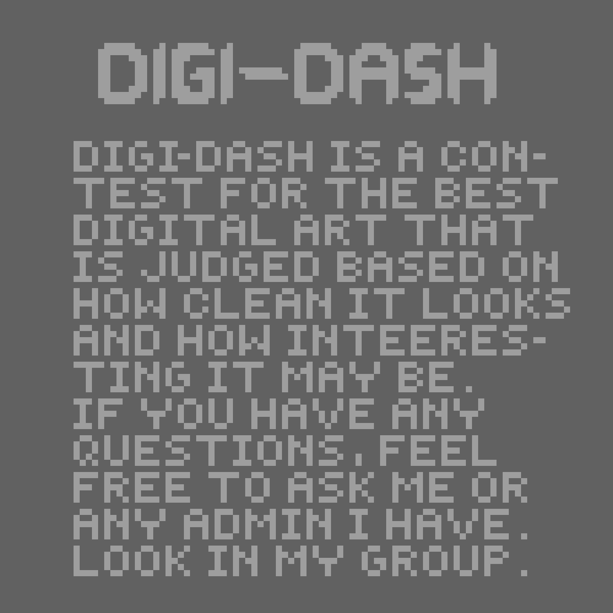 Pixilart DigiDash by jxnoO7