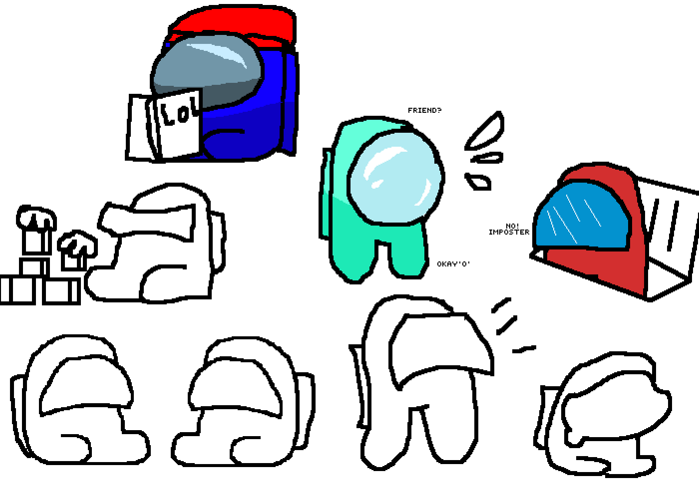 Pixilart Baby Among Us By Potion Chan