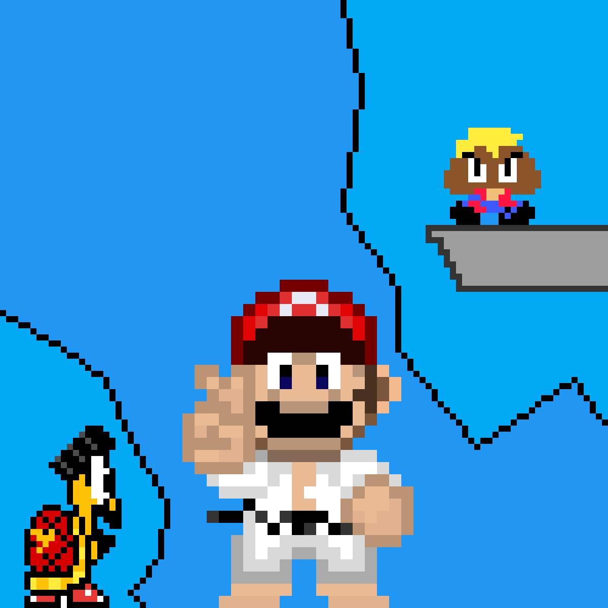 STREET MARIO by isaacdragons666