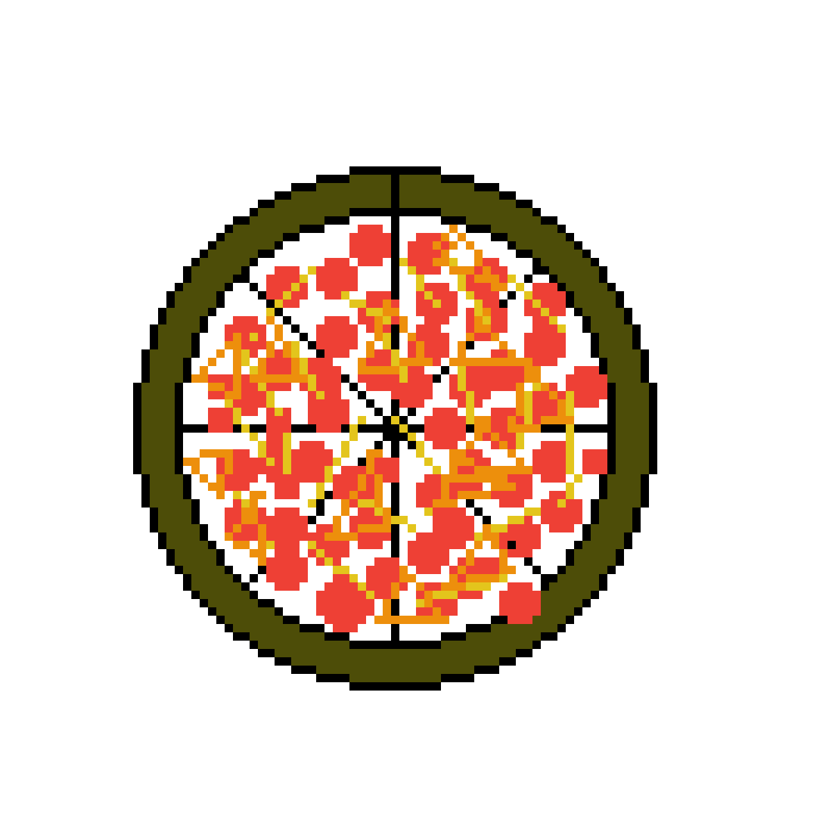 Pixilart - Pepperoni Pineapple Pizza(3p's) by BlazingNinjaST
