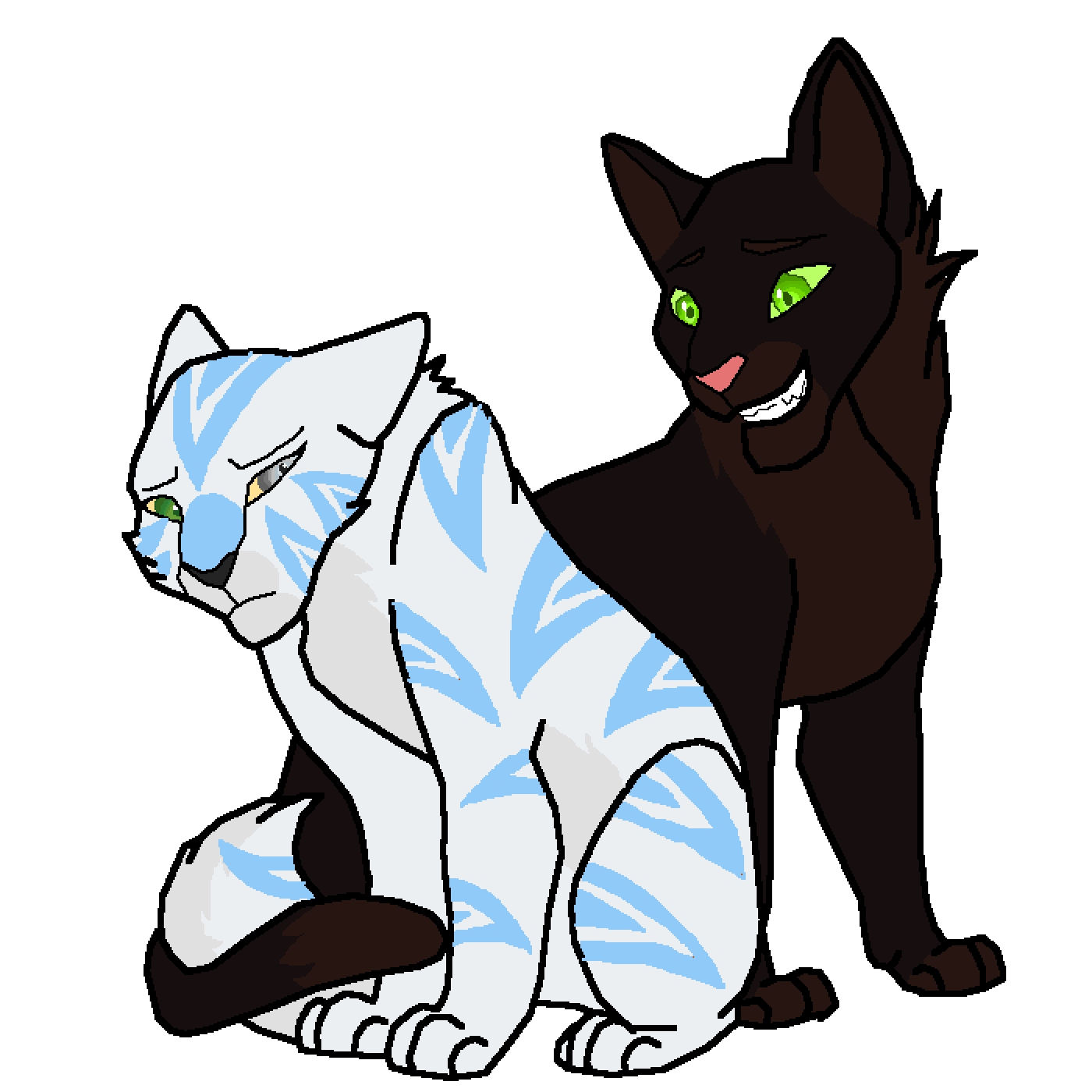 Editing warrior cats Free online pixel art drawing tool Pixilart