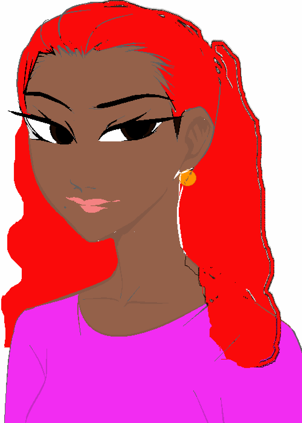 Pixilart hair changing base GIF by MariaKad21