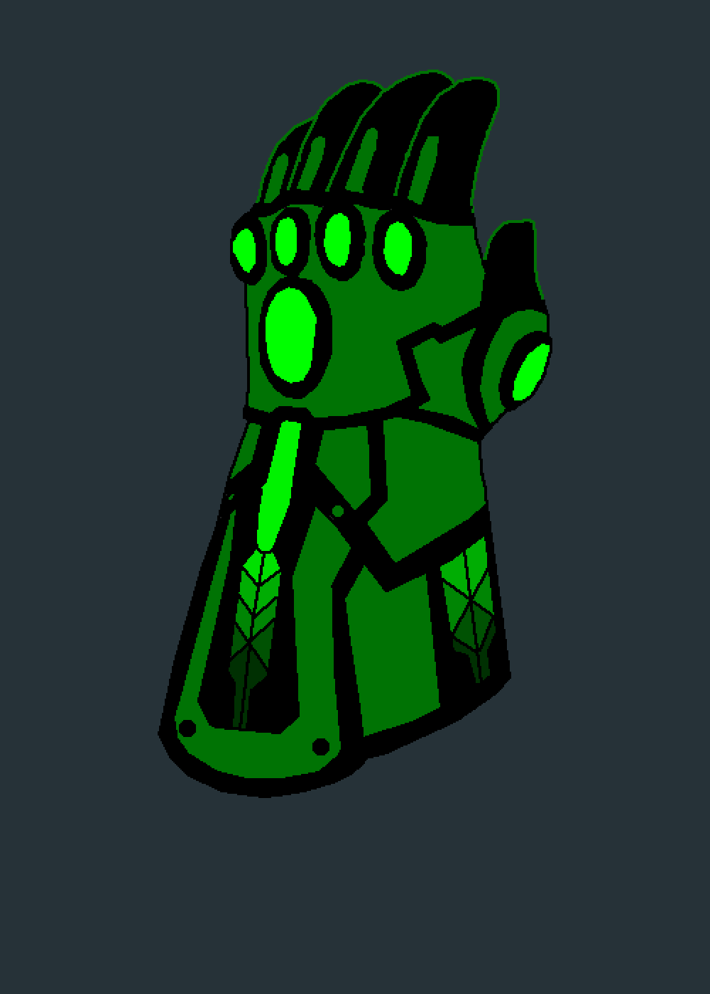 Pixilart - Ink sabertooth gauntlet by Carnage-tooth
