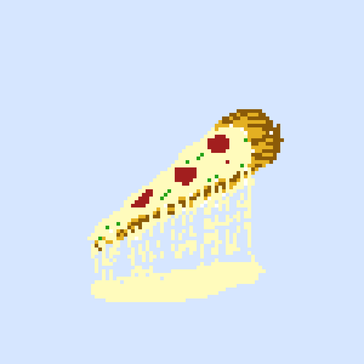 Pixilart Pizza with extra mozarella by Orotoro