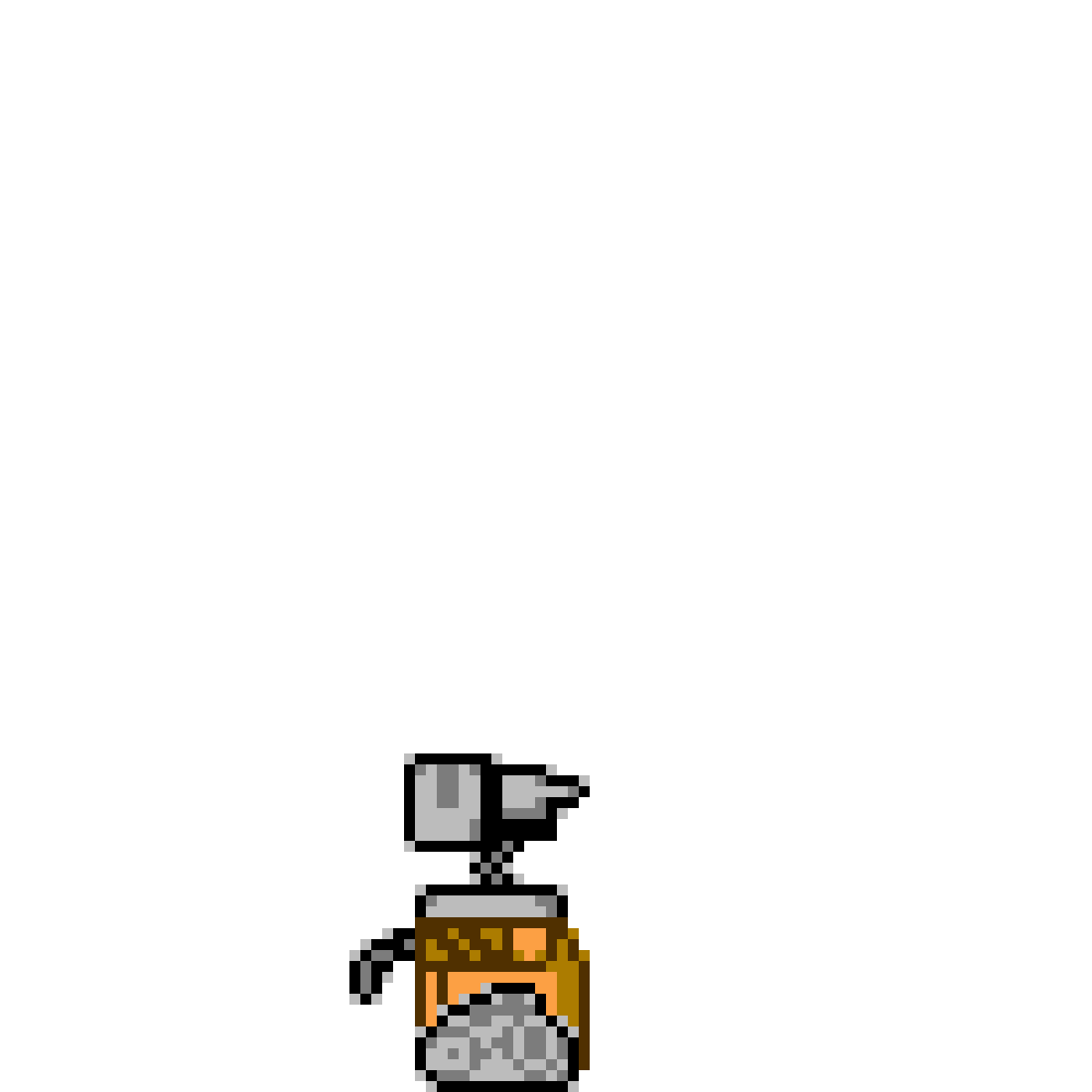 Pixilart Wall E GBC Walk cycle by TheMarioGuy