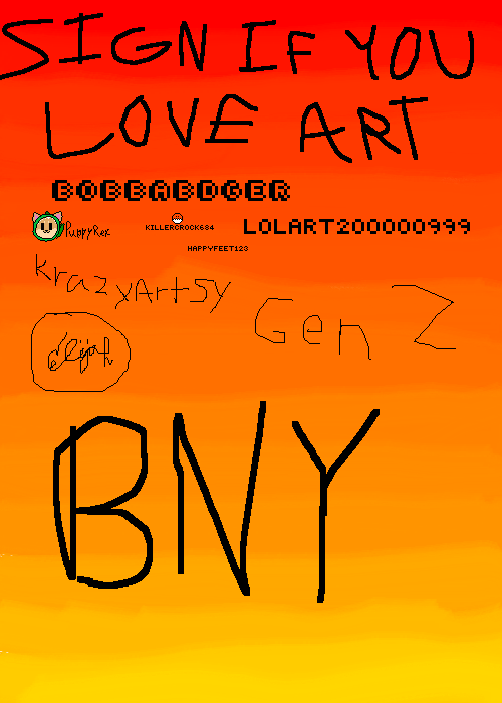 Editing Sign if you love art Free online pixel art drawing tool