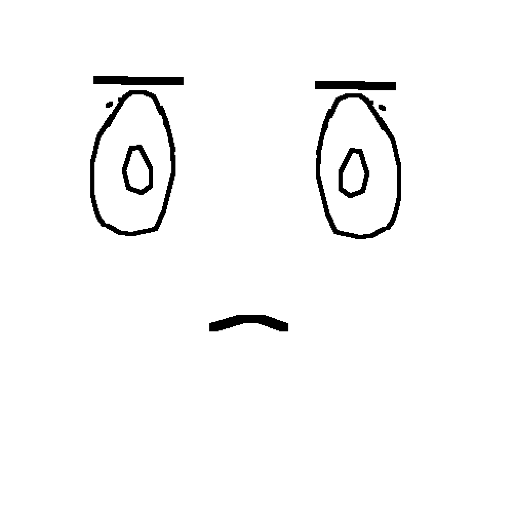Pixilart ROBLOX Face Making Blank By AbslyeTheCat