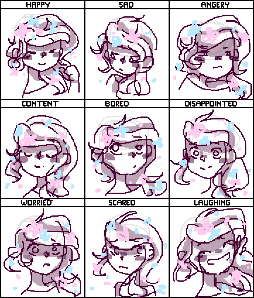 Pixilart face expression practice by whiimsikal