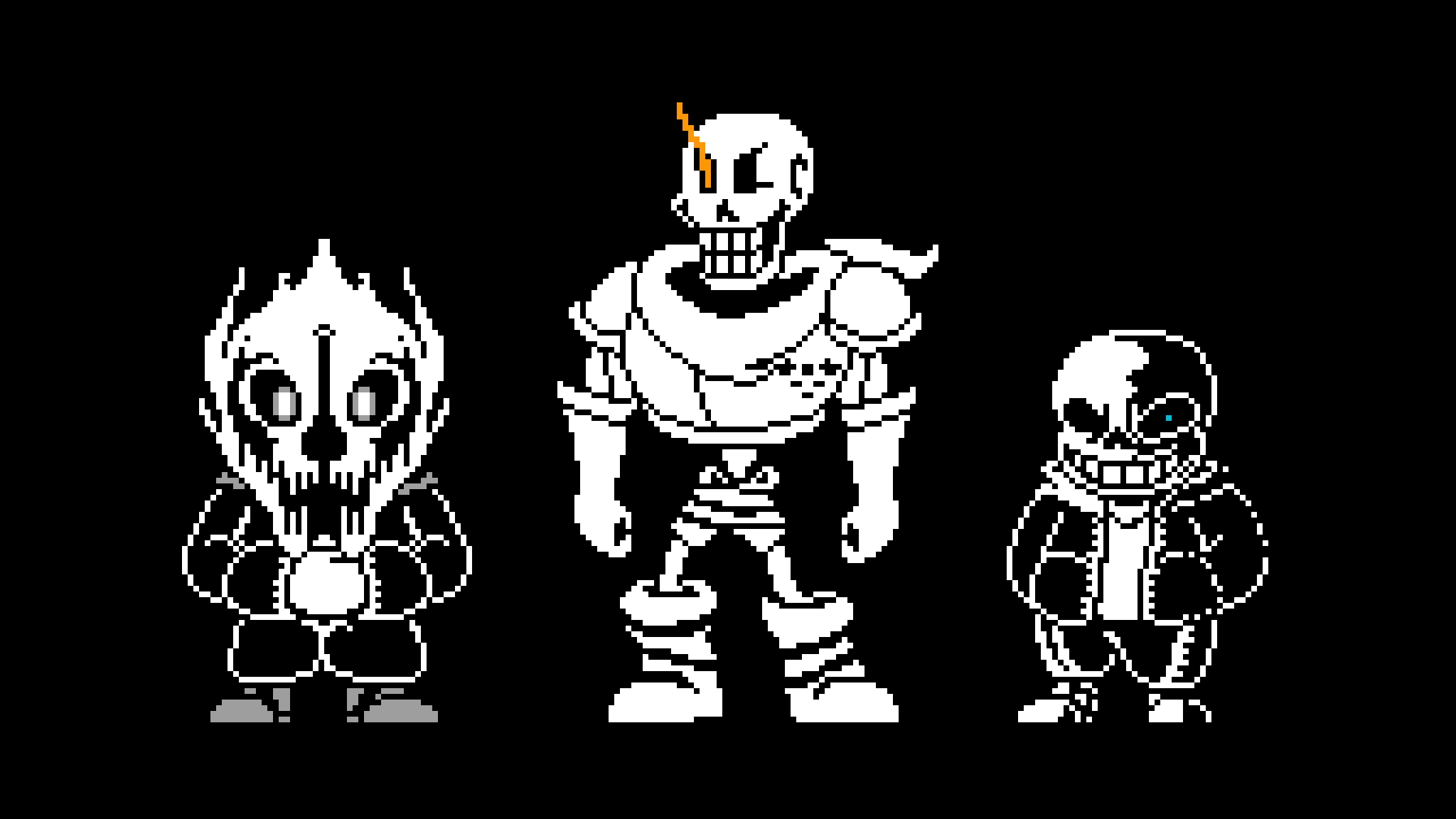 Pixilart Skeleton time trio by RevengefulSans
