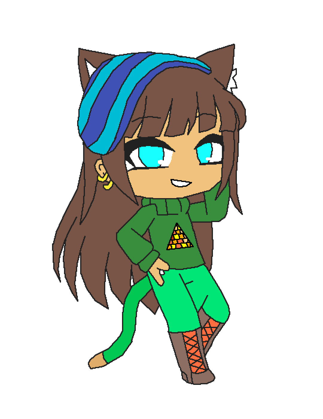 Pixilart - wolf girl by bens123
