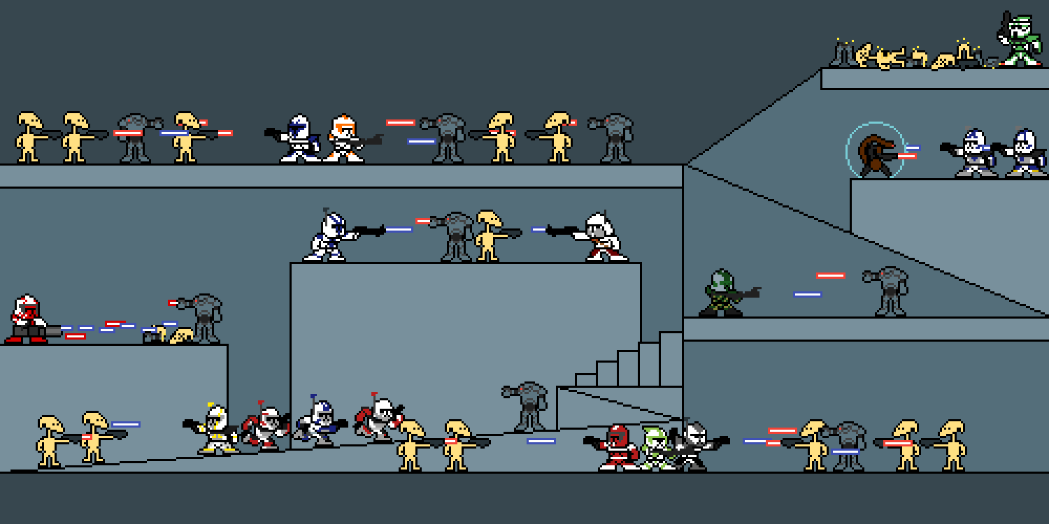 Pixilart - Clone Wars by DarthQuacker