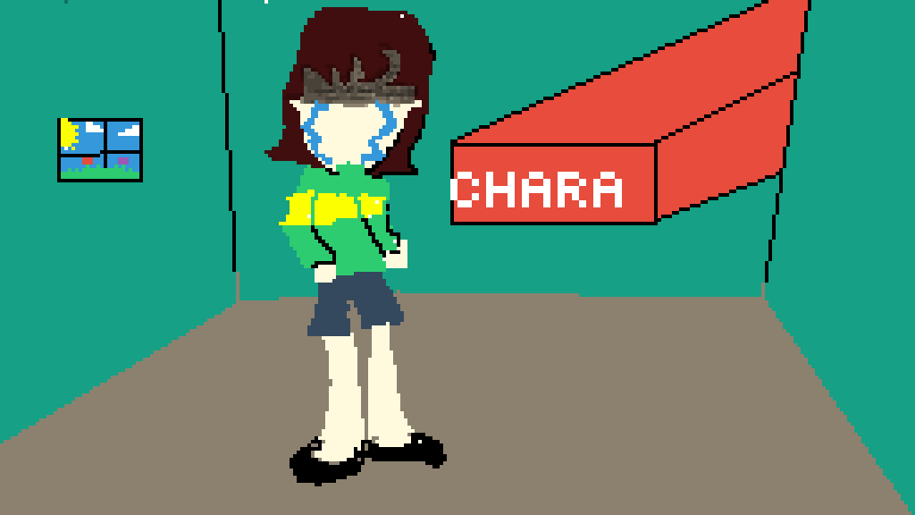 Pixilart - sad chara by BellaDraws64